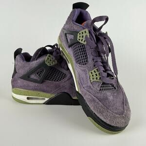 Nike Air Jordan 4 Retro Canyon Purple Sneakers Mid Women's 9 AQ9129-500 No Box
